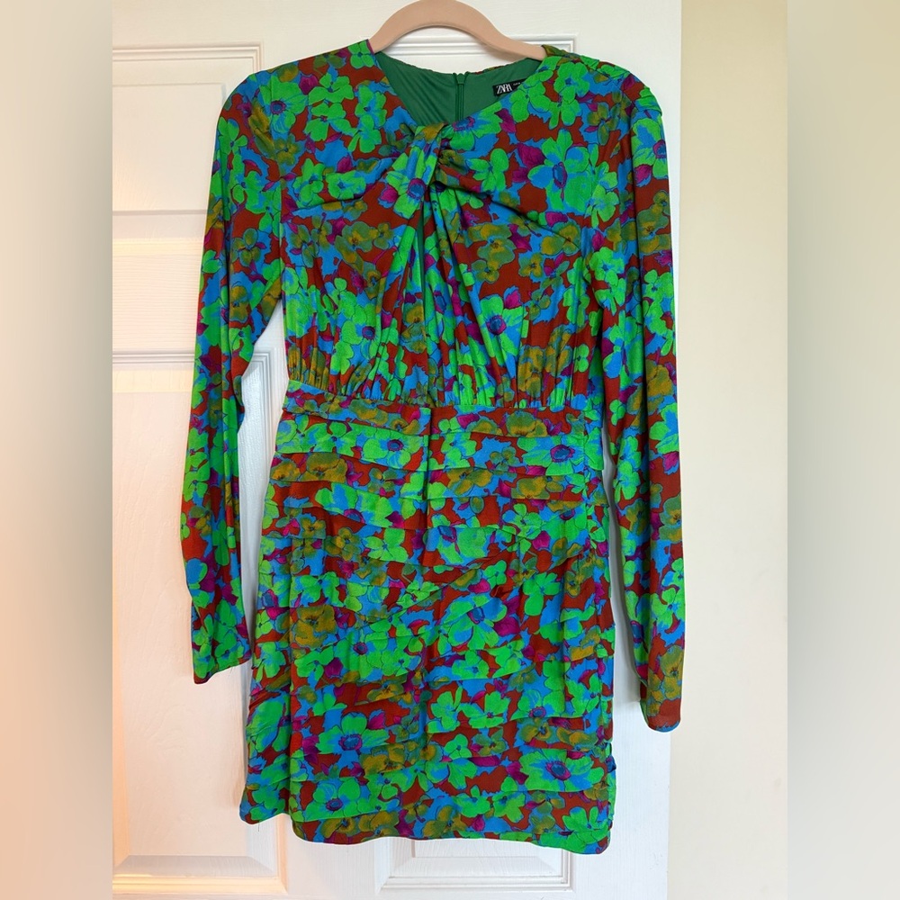 Zara Colorful Patterned Dress - Picture 2 of 6